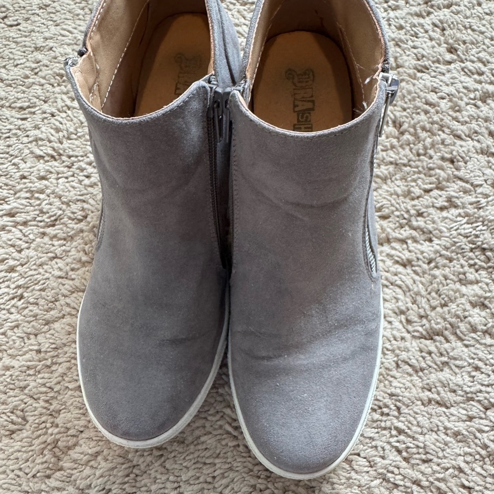 Gray Ankle Boots